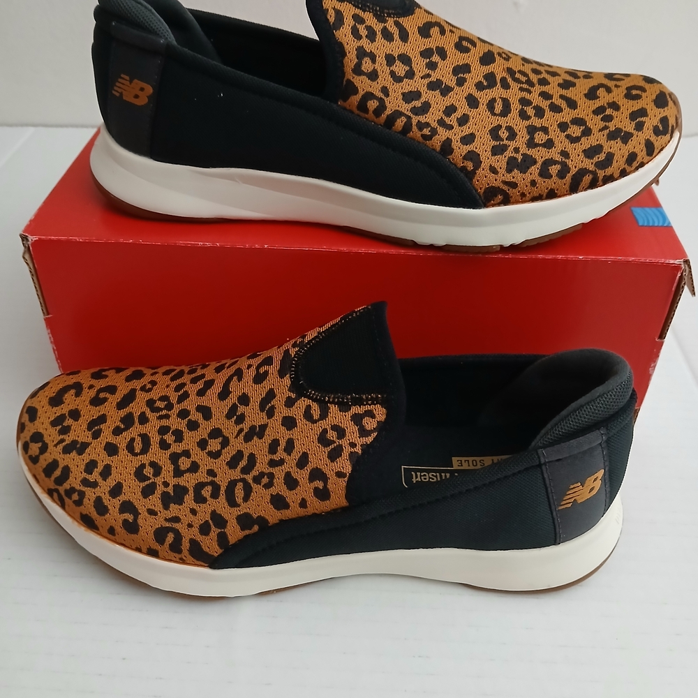 New Balance Leopard Print Slip-On Sneakers Size 6.5 New